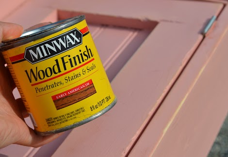 pink wood stain